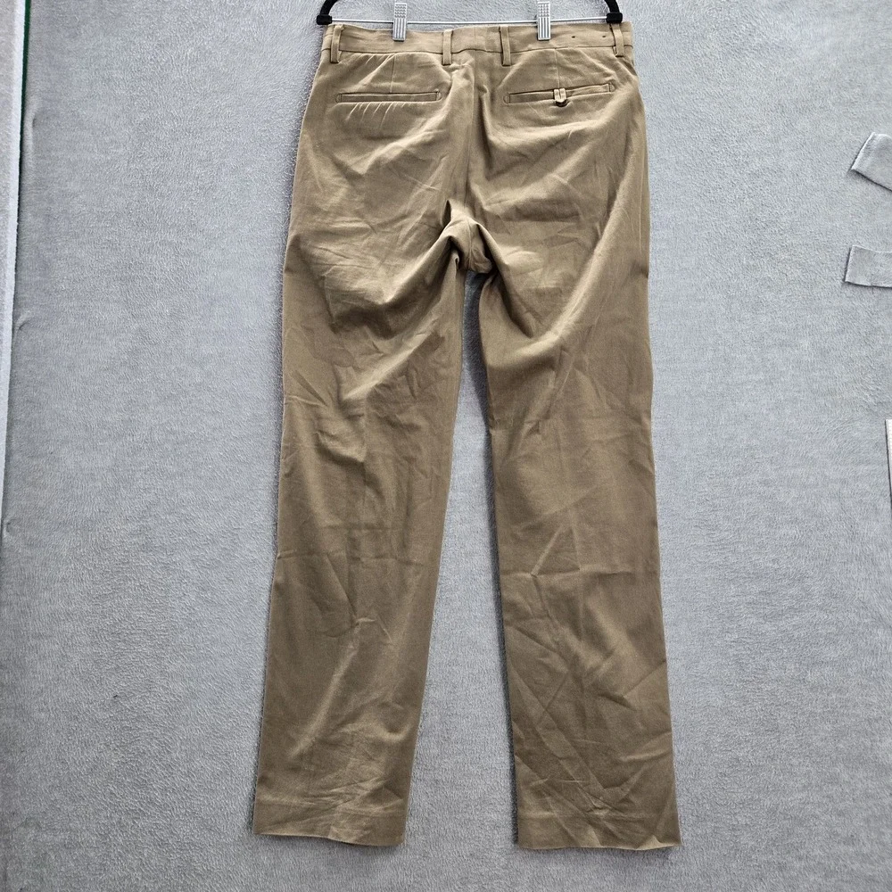 Banana Republic Men‎ Pants 33X32 Brown Straight Dress Chino Mid Rise Pockets